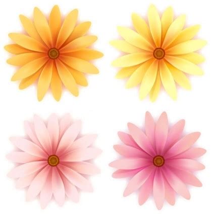 Beautiful Small Flowers Vector-vector Flower-free Vector Free Download