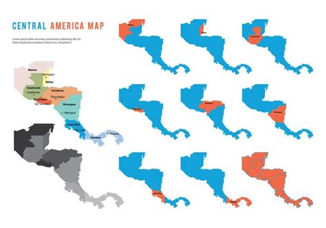 Central America Map Vector 148609 Vector Art at Vecteezy