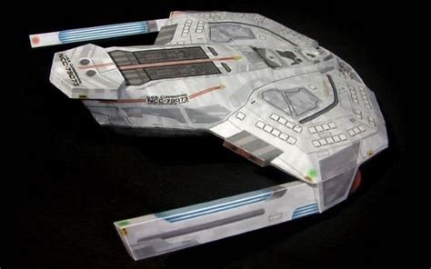 PAPERMAU: Star Trek - Saber Class Starship Paper Model - by Ikenohata Paper Models, Star Trek ...