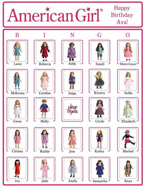 Birthdays, Bingo, Invites, & More! | American girl parties, American girl birthday, American ...