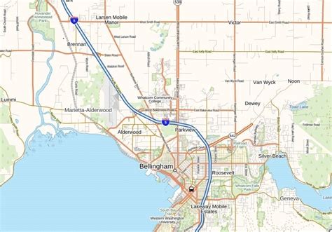 Bellingham International Airport Map, Washington