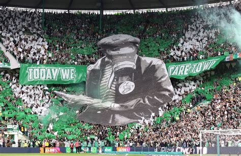 Celtic ultras the Green Brigade unveil giant 'Battle of Bogside' tifo prior to Rangers clash ...