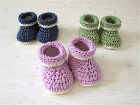 Beginners Crochet Cuffed Baby Booties / Shoes Written Pattern | Etsy