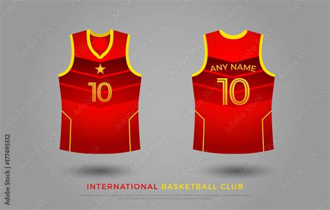 basketball t-shirt design uniform set of kit. basketball jersey ...