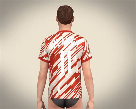 Soccer Sports Red Jersey Player 11 Model - TurboSquid 2023544