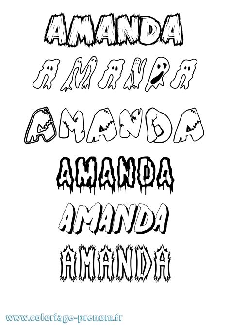 Amanda Name Coloring Pages Coloring Pages