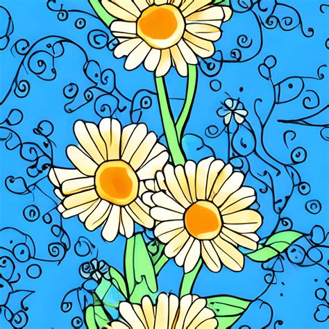 Blue Flower Bouquet Coloring Page · Creative Fabrica