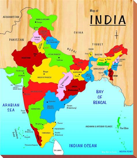 Mapa de la India para los niños de la India mapa para niños (en el Sur ...