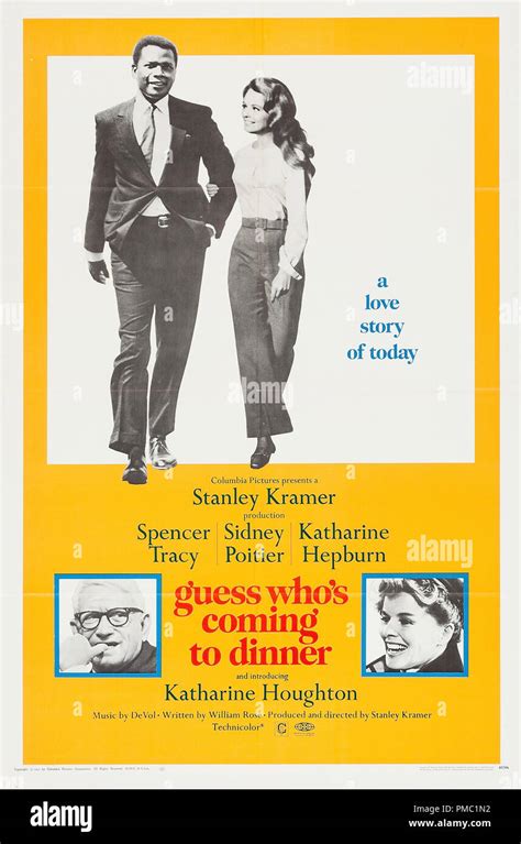 Sidney Poitier, Guess Who's Coming to Dinner (Columbia, 1967). Poster File Reference # 33595 ...