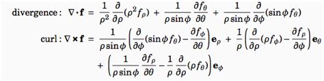 multivariable calculus - Divergence and Curl in Spherical Coordinates ...