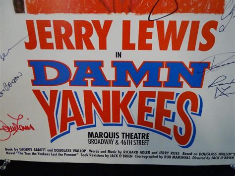 JERRY LEWIS & CAST "DAMN YANKEES" MOVIE POSTER