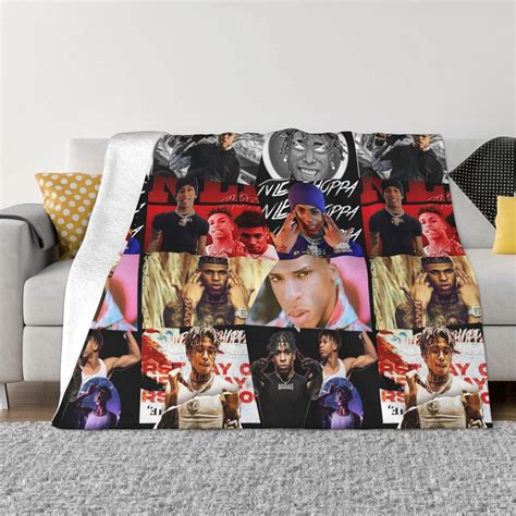 Amazon.com: Nle Rapper Singer Choppa Blankets Ultra-Soft Throw Blankets for Camping Air ...