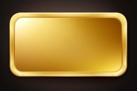 Premium Photo | A gold plate with a gold border