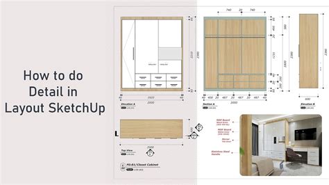 Layout SketchUp Lesson#03 How to do Furniture Detail in Layout SketchUp ...