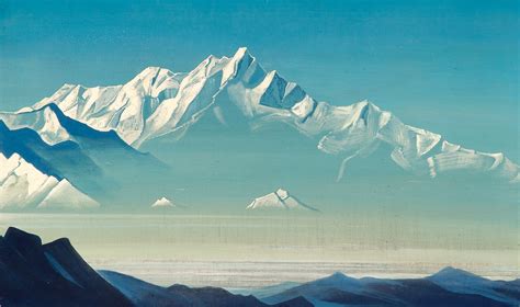 Mount of five treasures (Two worlds) - Nicholas Roerich - WikiArt.org - encyclopedia of visual arts