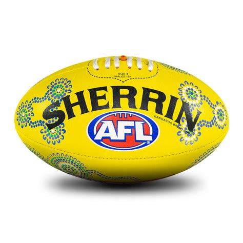 Sherrin AFL SDNR Synthetic Indigenous Football size 5