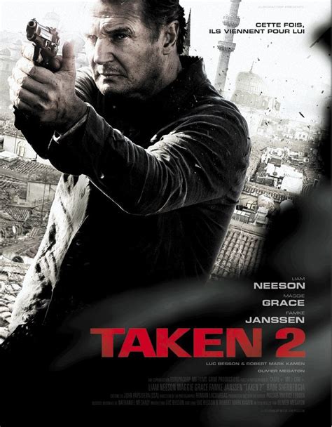 √ Taken 2 Movie Poster Hd - Liam Neeson Taken 2 Famke Janssen Original Large French Movie Poster ...