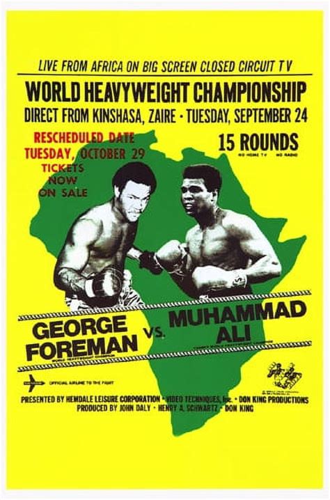 Muhammad Ali vs. George Foreman: Rumble in the Jungle, 1974 by Anon ...