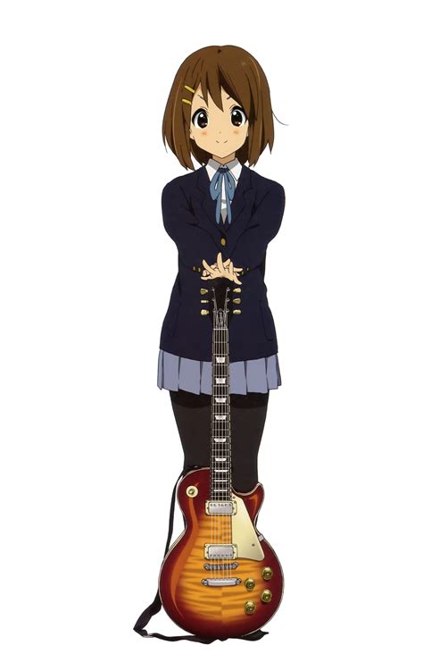 Image - Yui with her guitar.png - K-ON! Wiki