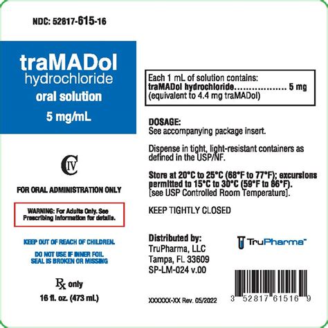 DailyMed - TRAMADOL HYDROCHLORIDE solution