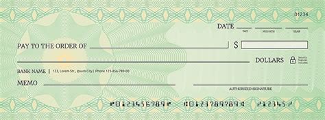 Blank Bank Check Template Download on Pngtree