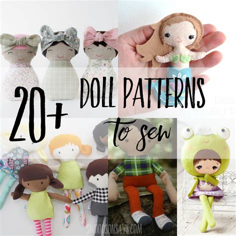 DIY Fabric Dress Up Bunny Doll Sewing Patterns Girl Fabric Art DIY ...