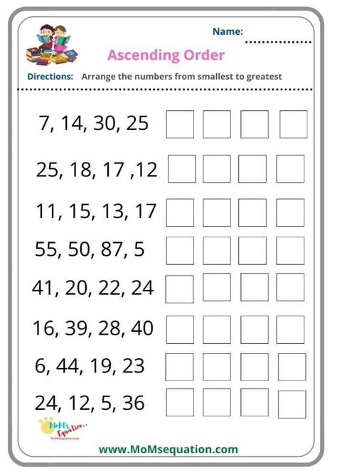 Ascending and Descending worksheets for kids | Math addition worksheets, Kindergarten math ...