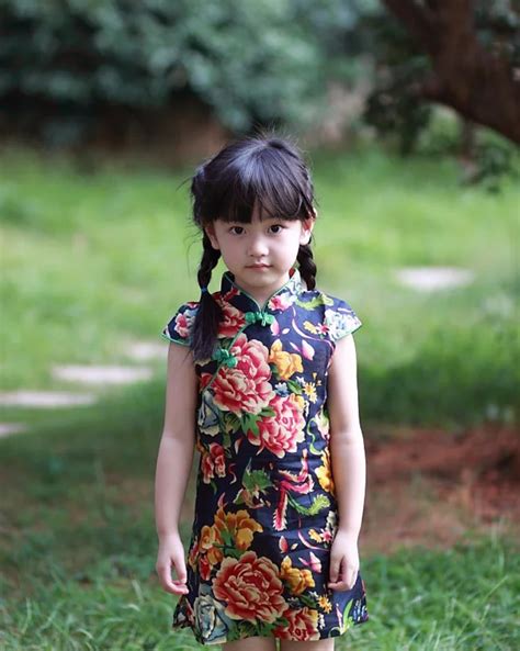 Aliexpress.com : Buy Retail Girl's Cotton Cheongsam Children's Clothing Summer National Dress ...