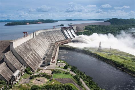 The Guri Dam is a concrete gravity and embankment dam in Bolívar State ...