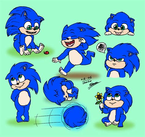 Baby Sonic Sketches by tmntsam on DeviantArt