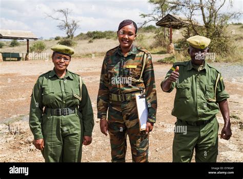 Kenya Wildlife Service wardens, Nairobi National Park; Kenya Stock ...