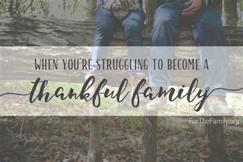 How to Become a Thankful Family - for the family