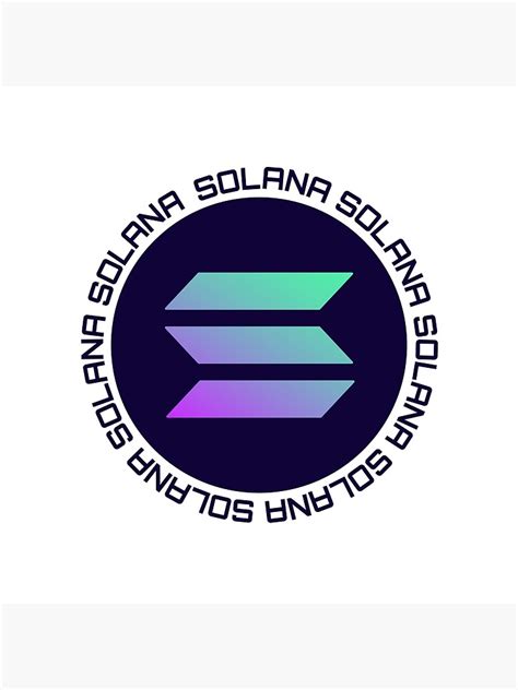 "Solana Crypto Logo" Poster by MarcosSolisC | Redbubble