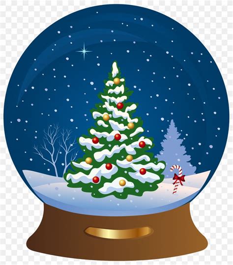 Snow Globe Christmas Tree Santa Claus Clip Art, PNG, 5395x6141px, Santa Claus, Christmas ...