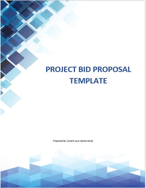 Bid Proposal Templates - Word Templates for Free Download