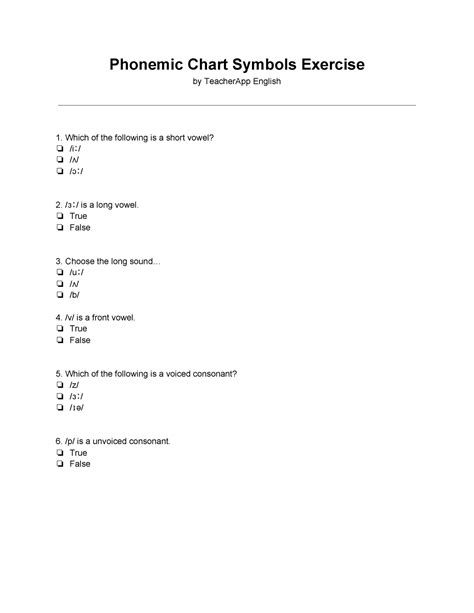 Phonemic-chart-symbols 2 - Phonemic Chart Symbols Exercise by ...