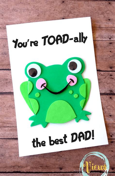 Toad-ally Awesome Handmade Fathers Day Card-Views From a Step Stool