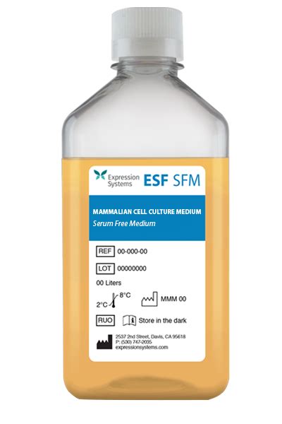 ESF SFM Mammalian Cell Culture Medium, Serum Free | Expression Systems