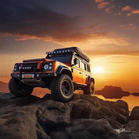 Premium AI Image | Land rover defender Off road journey