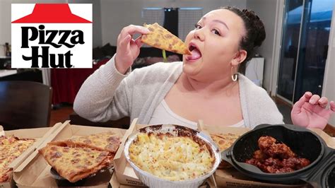 Pizza Hut New Pizza Melts & Baked Pasta Mukbang - YouTube