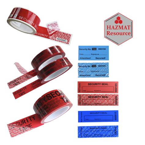 Tamper Proof Evidence Tape - Hazmat Resource, Inc.