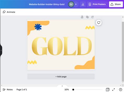 How Do You Get a Shiny Gold Font in Canva? - WebsiteBuilderInsider.com