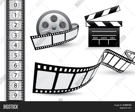 Film Strip Vector Set Vector & Photo (Free Trial) | Bigstock