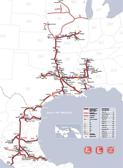 Kansas City Southern Route Map and Interchanges | Maps | Pinterest | Kansas, City and Southern rail