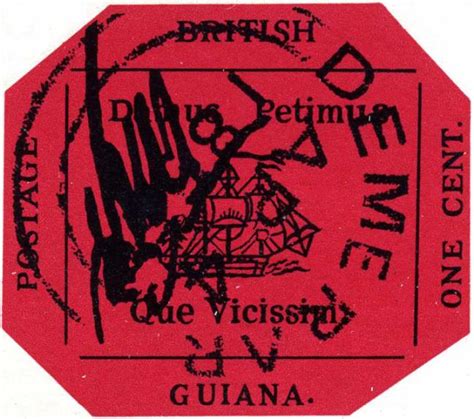 1856 British Guiana One-Cent Magenta (replica) - World’s Rarest Stamp ...