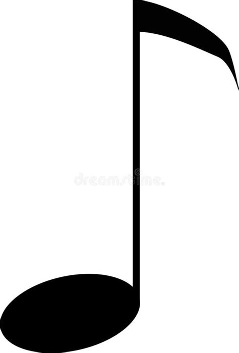 Quaver musical note stock illustration. Illustration of graphic - 218796202