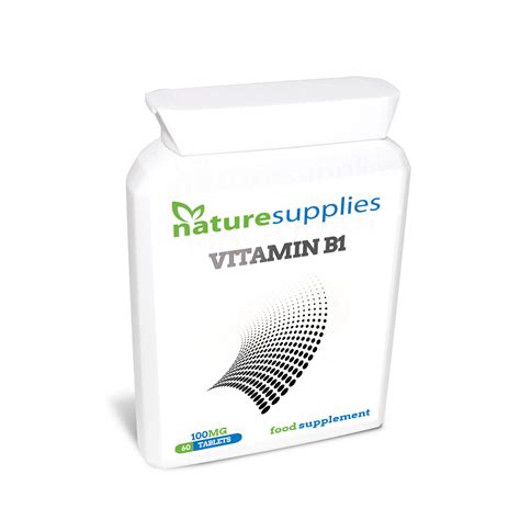 Vitamin B1 Tablets x 60 (100mg) | Thiamine Supplements Naturesupplies