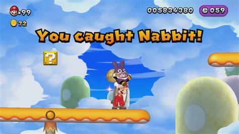 New Super Mario Bros. U - All Nabbit Chases - YouTube