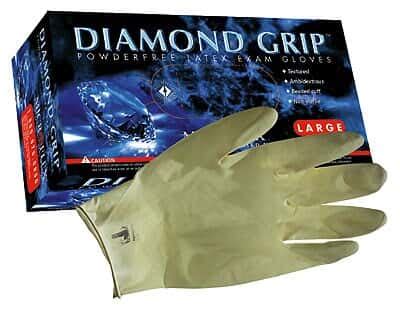 Microflex MF300-XL Diamond Grip Latex Gloves; size, extra-large from ...