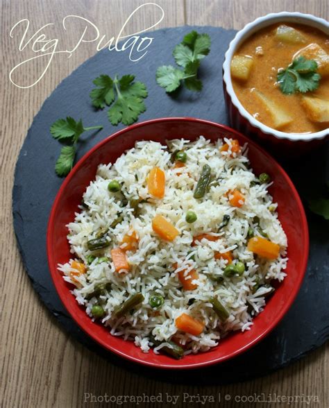 Cook like Priya: Veg Pulao without Coconut Milk | Mixed Vegetable Pulao | One Pot Pulao